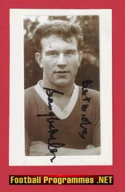 Manchester United Sammy McMillan Autograph Man Utd 1960s