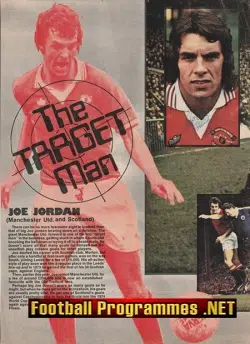Manchester United Joe Jordan Autograph Man Utd 1980s
