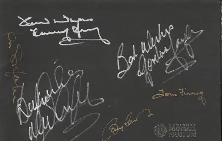 Manchester United Multi Signed Hall Of Fame + Bobby Charlton