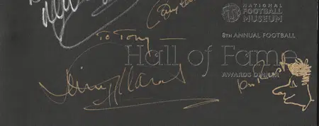Manchester United Multi Signed Hall Of Fame + Bobby Charlton