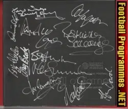 Manchester United Multi Signed Hall Of Fame + Alex Ferguson
