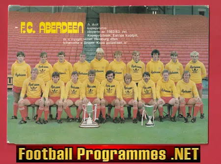 Ujpest v Aberdeen 1984 - European Cup Winners Cup Ferguson