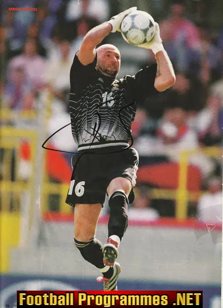 Manchester United Fabien Barthez Autograph Signed Picture Goalie