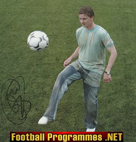 Manchester United Ole Gunnar Solskaer Autograph Signed Picture