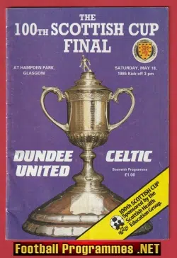 Dundee United v Glasgow Celtic 1985 - 100th Scottish Cup Final