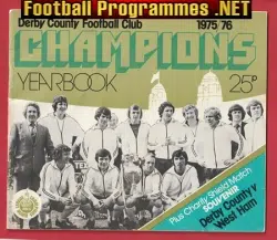 Derby County Football Club Yearbook 1975 1976 – Champions
