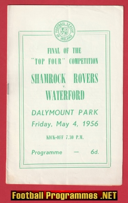 Shamrock Rovers v Waterford 1956 Irish Cup Final Ireland