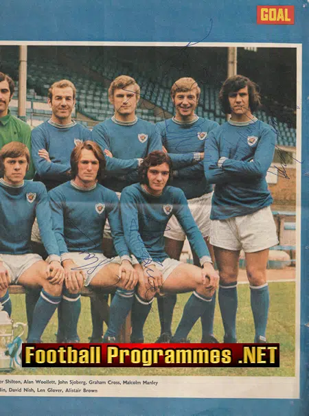 Leicester City Football Club 1971 - Multi Autographed SIGNED