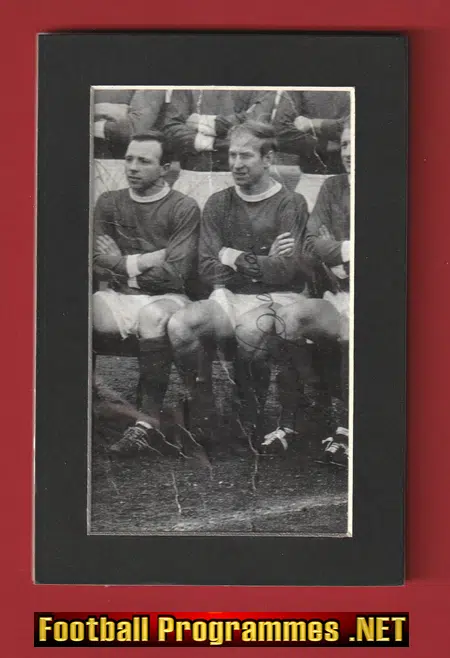 Manchester United Bobby Charlton + Nobby Stiles Signed Picture