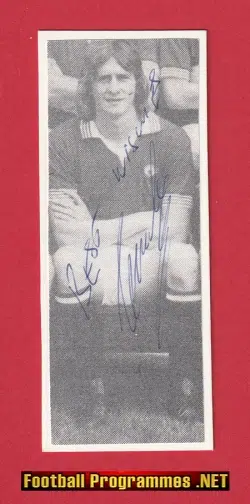 Manchester United Gerry Daly Autograph 1970's Man Utd