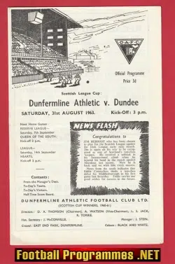 Dunfermline Athletic v Dundee 1963 – Scotland