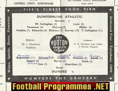 Dunfermline Athletic v Dundee 1963 - Scotland