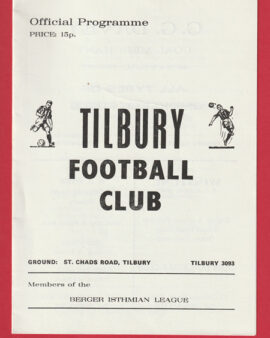 Tilbury v Tring Town 1980 – Cup Replay
