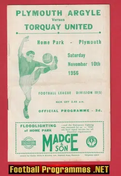 Plymouth Argyle v Torquay United 1956 - 1950s