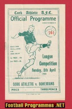 Cork Athletic v Bohemian 1953 – Ireland