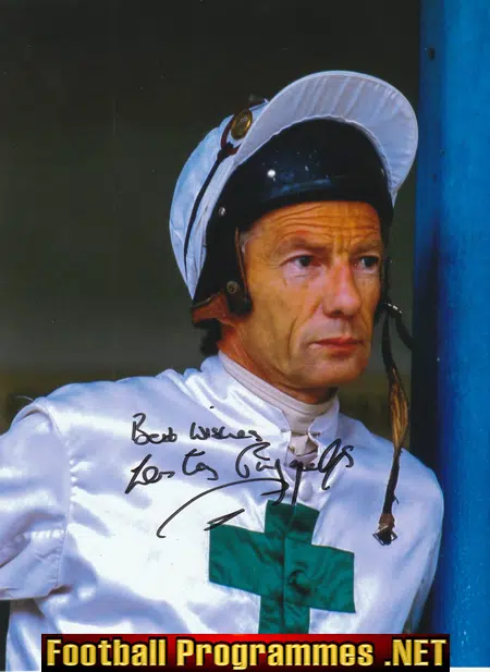 Lester Piggott Signed Autograph Horse Racing Jockey