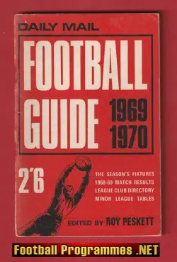 Daily Mail Football Guide Book 1969 - 1970