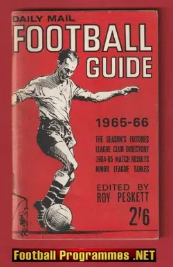 Daily Mail Football Guide Book 1965 - 1966