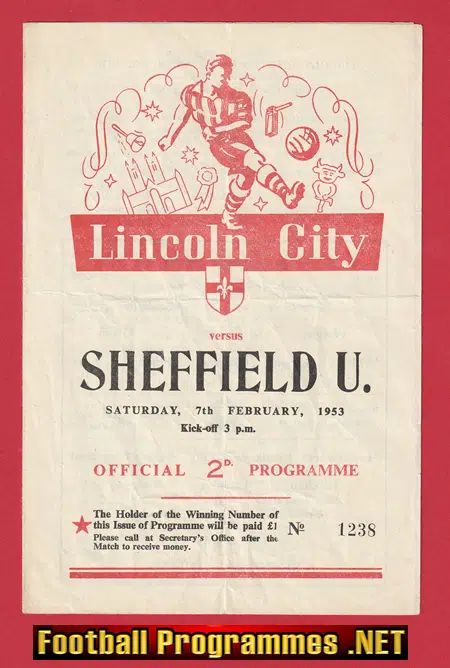 Lincoln City v Sheffield United 1953 – 1950s