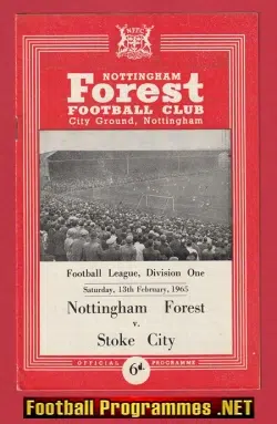 Nottingham Forest v Stoke City 1965 - 1960s