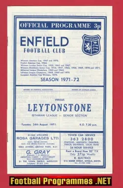 Enfield v Leytonstone 1971