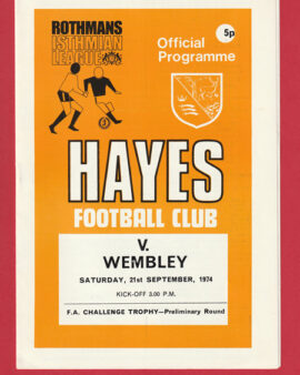 Hayes v Wembley 1974