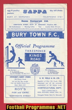 Bury Town v Soham Town 1963