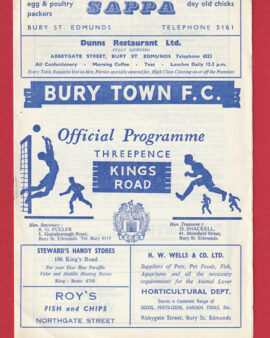 Bury Town v Soham Town 1963