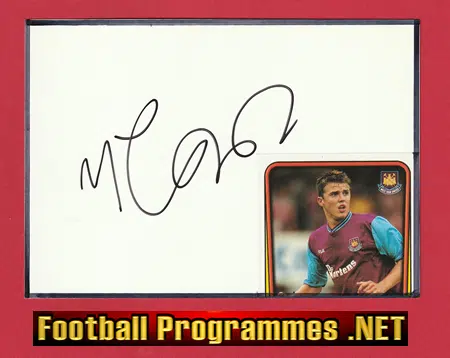Manchester United Michael Carrick Autographed Signed