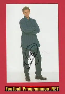 Manchester United Ole Gunnar Solskjar Autographed Signed Man Utd