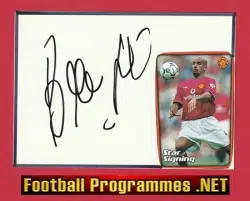Manchester United Juan Sebastian Veron Autographed Signed