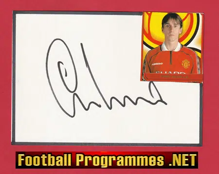 Manchester United Gary Neville Autographed Signed Man Utd
