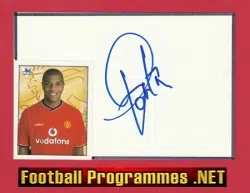 Manchester United Quinton Fortune Autographed Signed Man Utd