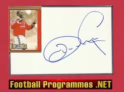 Manchester United Dwight Yorke Autograph Signed Man Utd