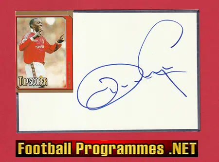 Manchester United Dwight Yorke Autograph Signed Man Utd