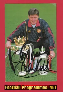 Manchester United Brian Kidd Autograph Signed Man Utd