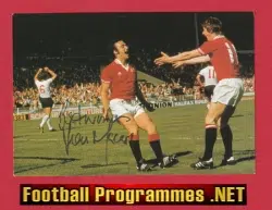 Manchester United Lou Macari Autograph Signed Man Utd