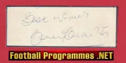 Manchester United Bobby Charlton Autograph Signed Man Utd
