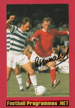 Manchester United Pat Crerand Autograph Signed Man Utd