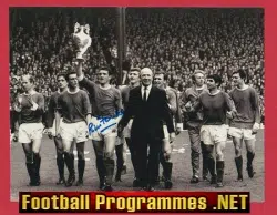 Manchester United Bill Foulkes Autograph Signed Man Utd