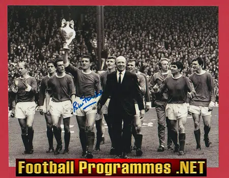 Manchester United Bill Foulkes Autograph Signed Man Utd