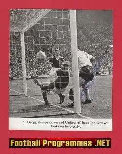Bolton Wanderers Nat Lofthouse SIGNED Autographed Picture 1958