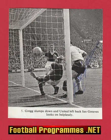 Bolton Wanderers Nat Lofthouse SIGNED Autographed Picture 1958