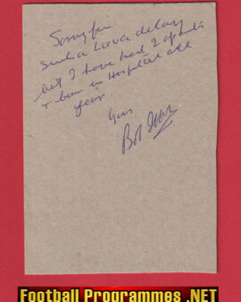 Long Eaton Speedway Bob Ibbotson Autograph Signed Letter Note