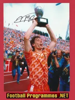 Netherlands Holland Marco Van Basten Signed Autographed Picture