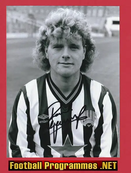 Newcastle United Paul Gascoigne Gazza Signed Autographed Picture