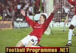 Manchester United Ole Gunnar Solskaer Autograph Signed Picture