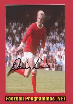 Manchester United Denis Law Autograph Signed Picture Photograph
