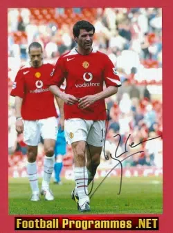 Manchester United Roy Keane Autograph Signed Picture Photograph
