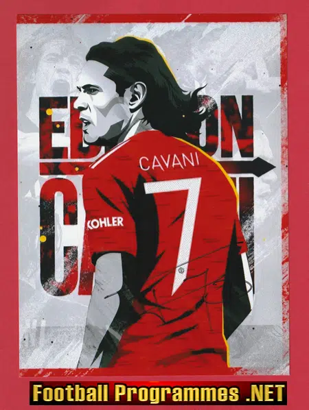 Manchester United Edinson Cavani Autograph Signed Picture